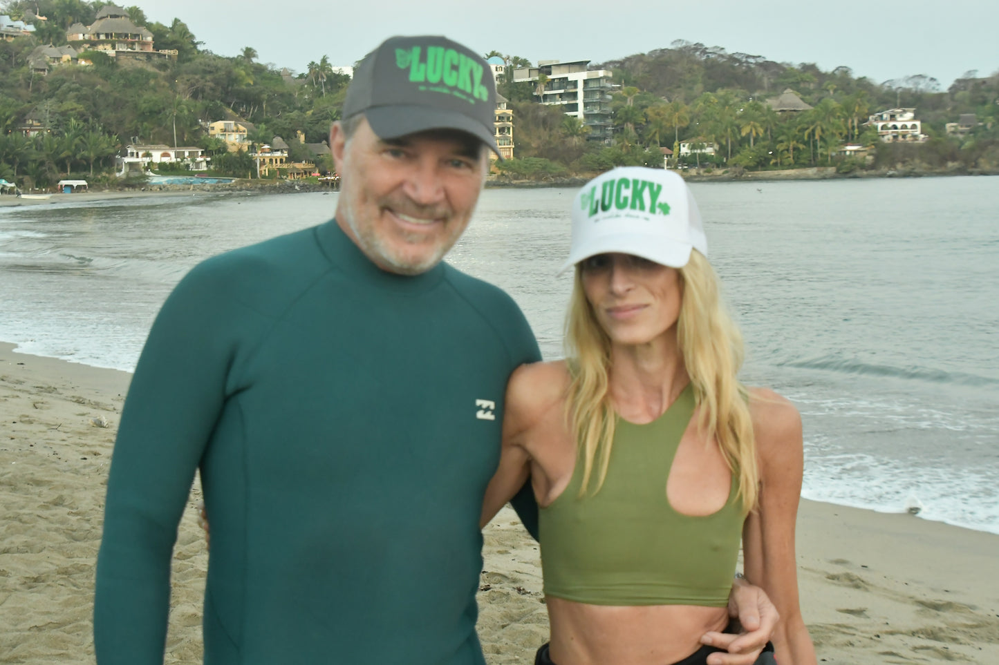 Get Lucky! White Trucker Hat