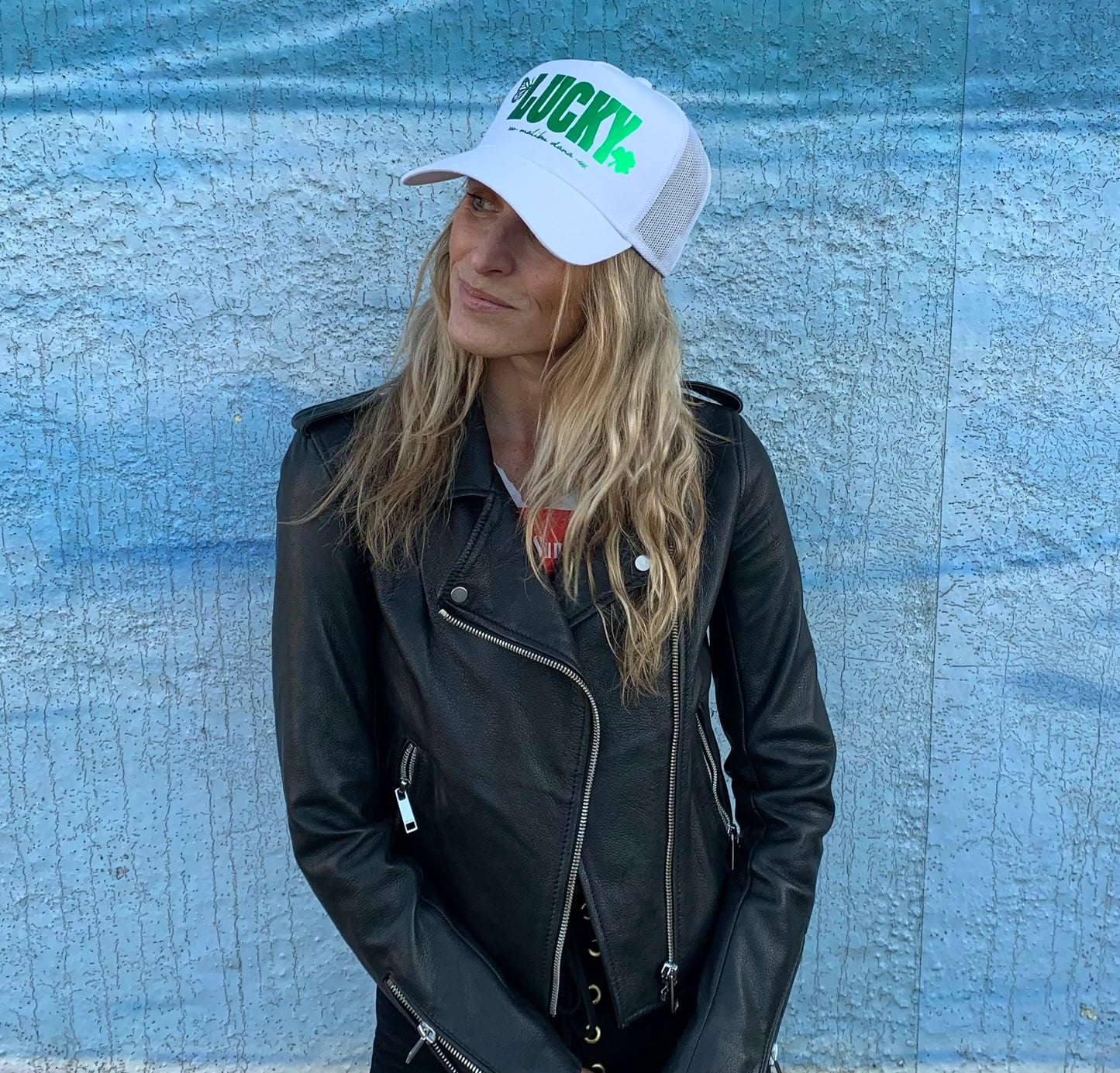 Get Lucky! White Trucker Hat