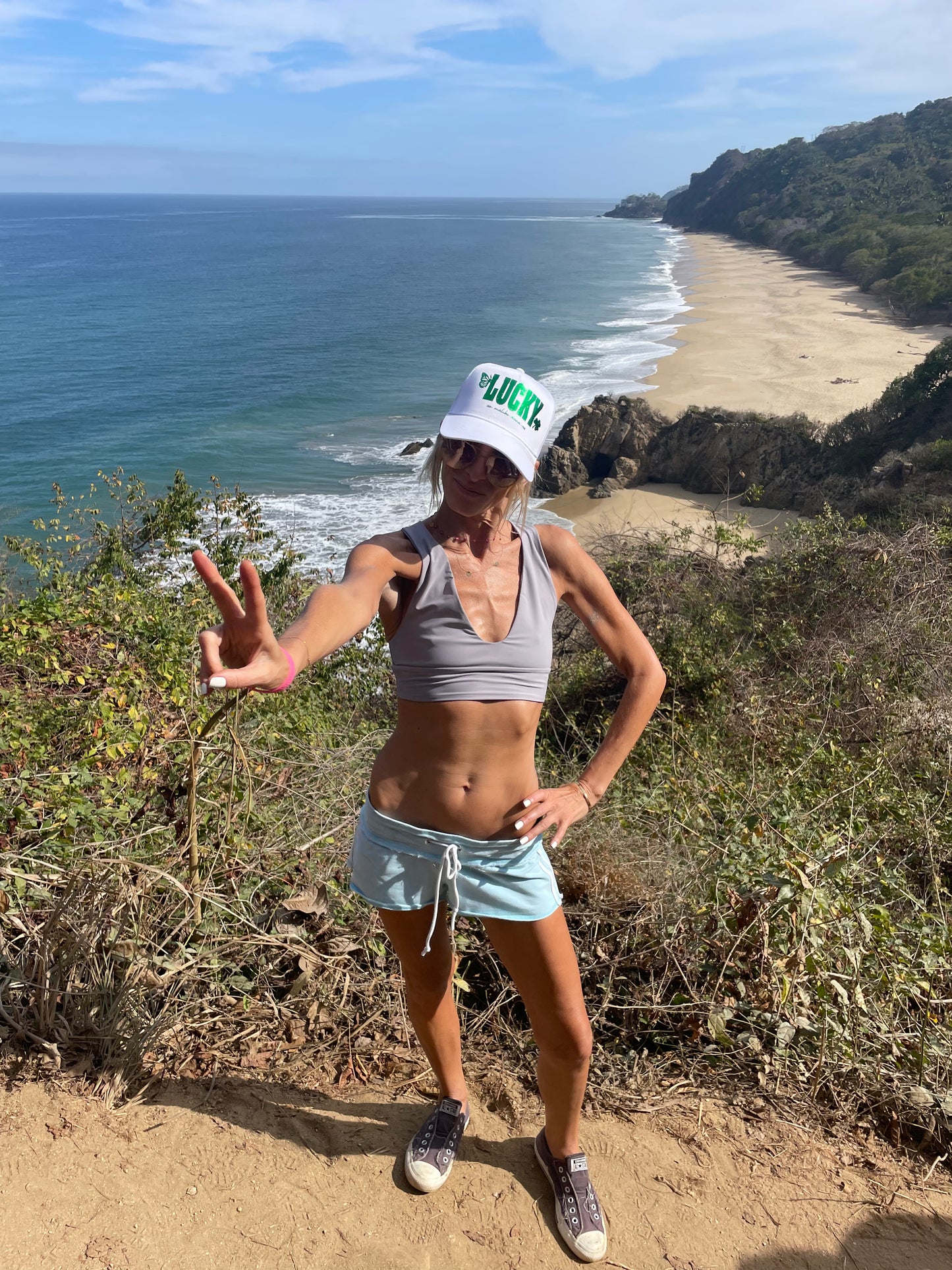 Get Lucky! White Trucker Hat