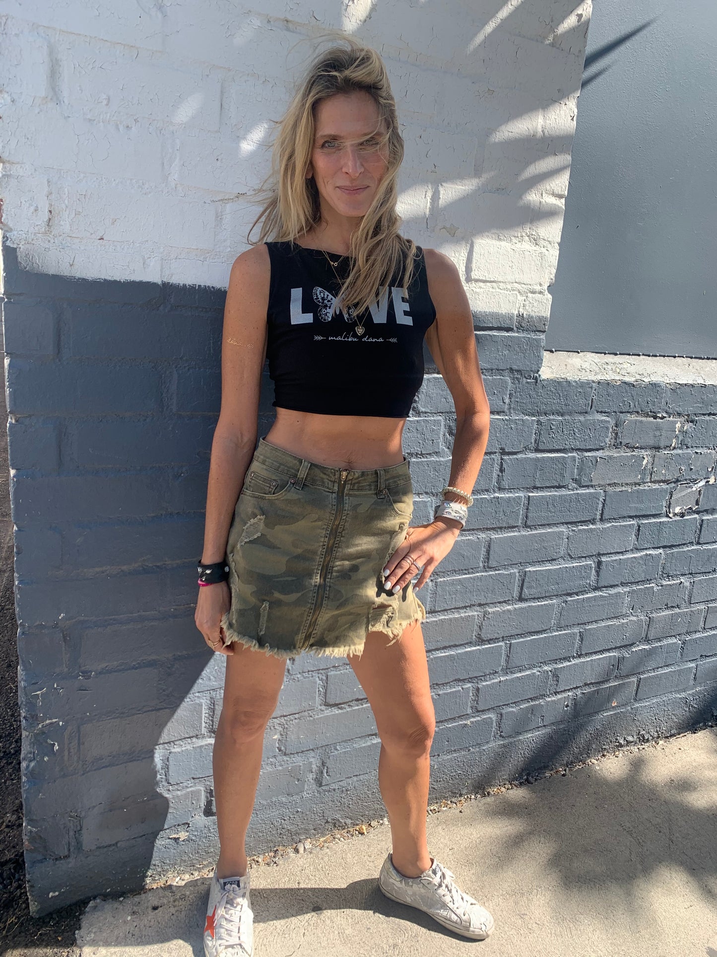 LNG x MD Love Reversible Tie Tank - Black