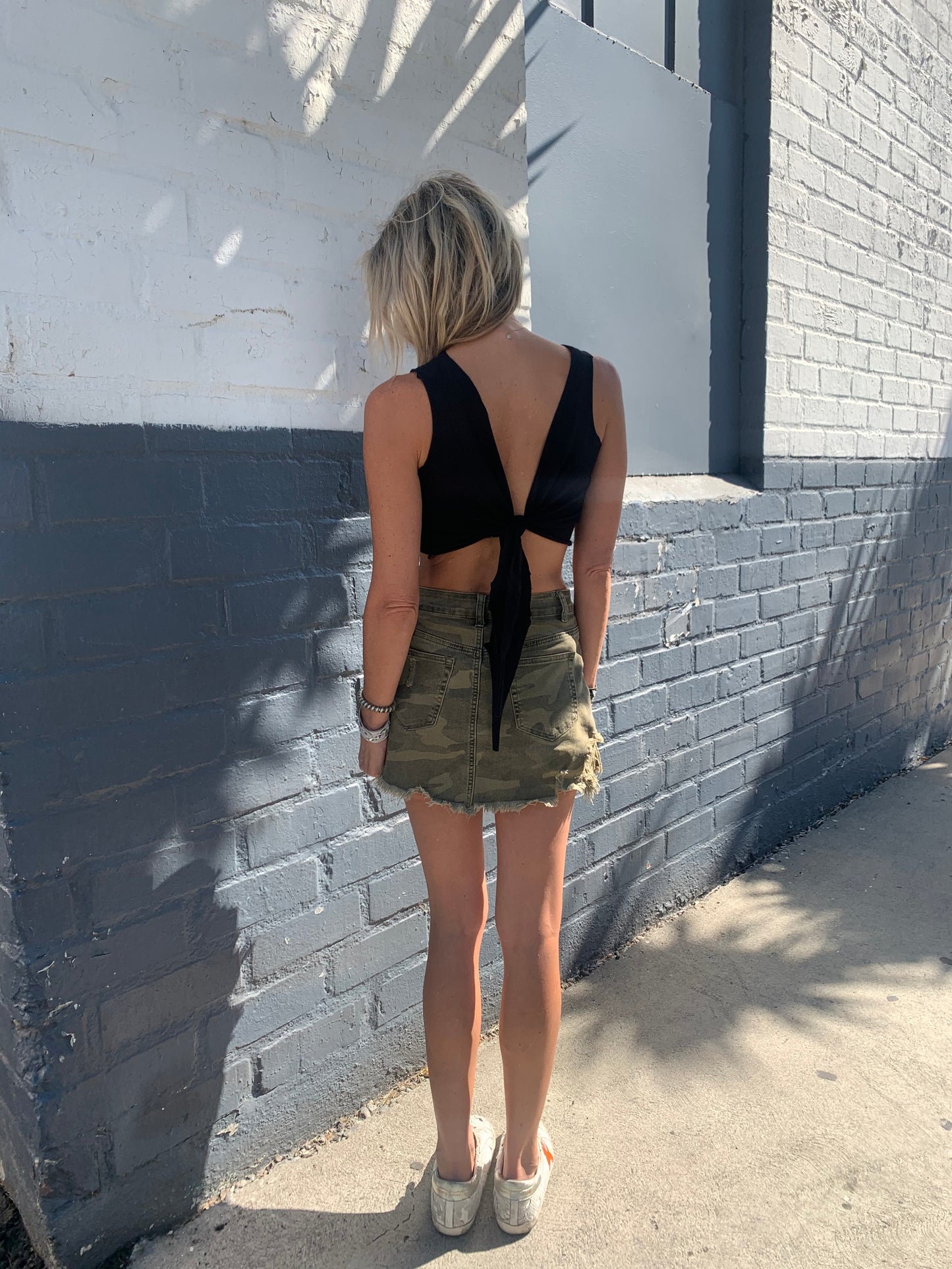 LNG x MD Love Reversible Tie Tank - Black