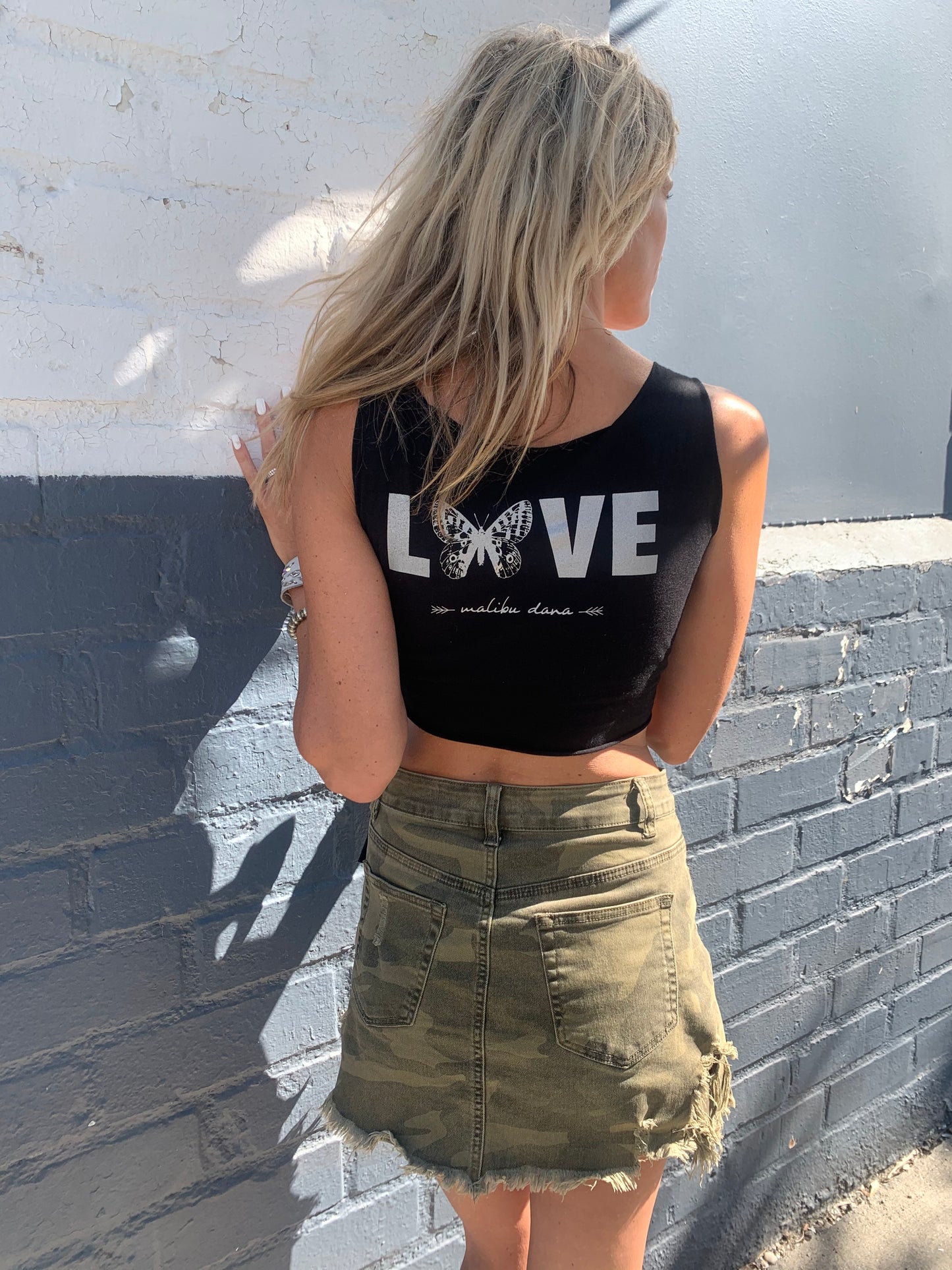 LNG x MD Love Reversible Tie Tank - Black