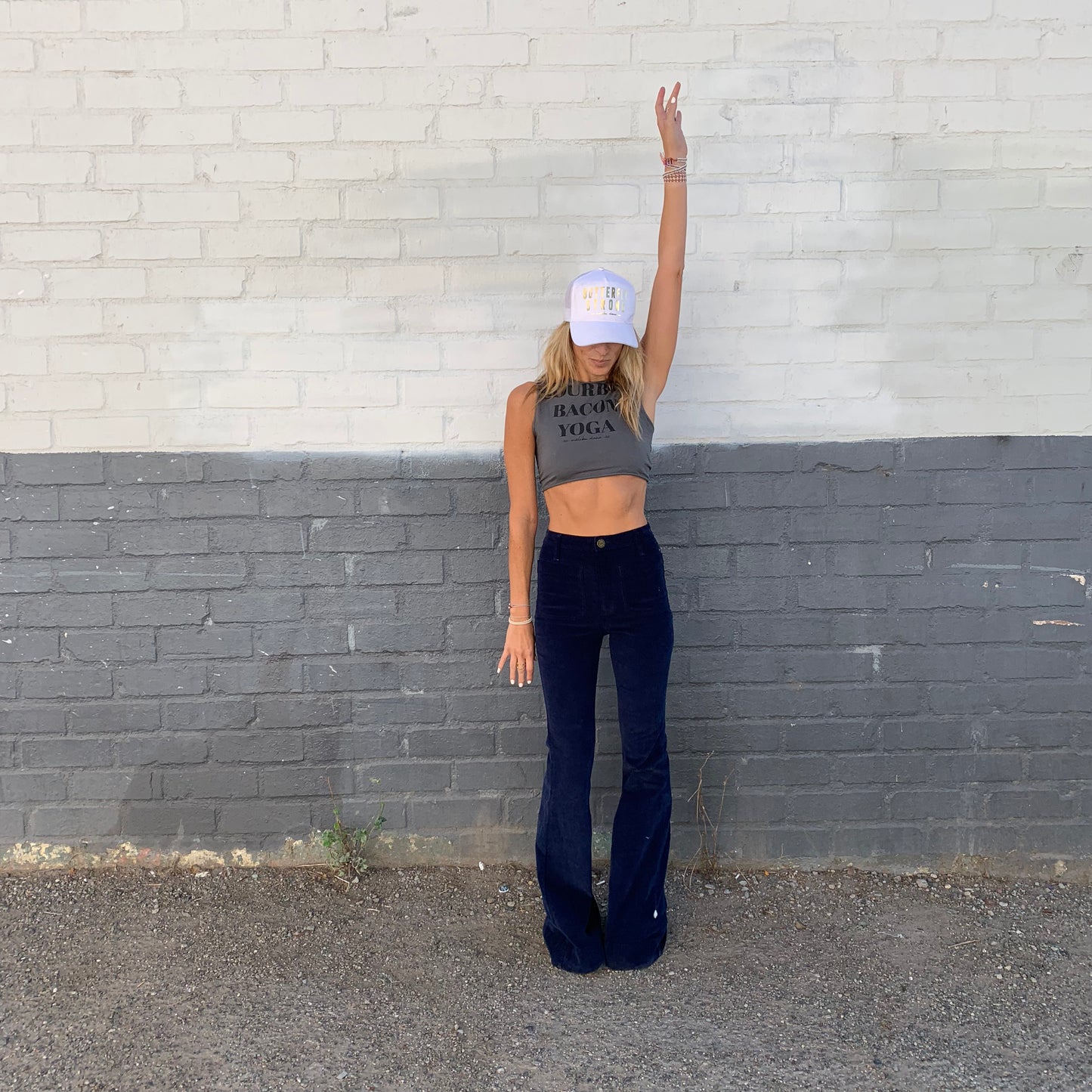 LNG x MD Bourbon Bacon Yoga Reversible Tank - Dark Gray