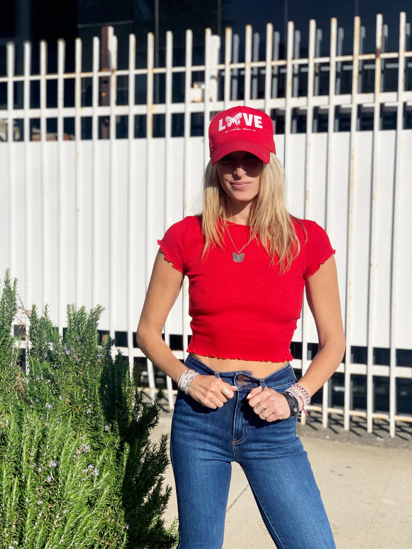 Red Butterfly Love // Trucker Hat