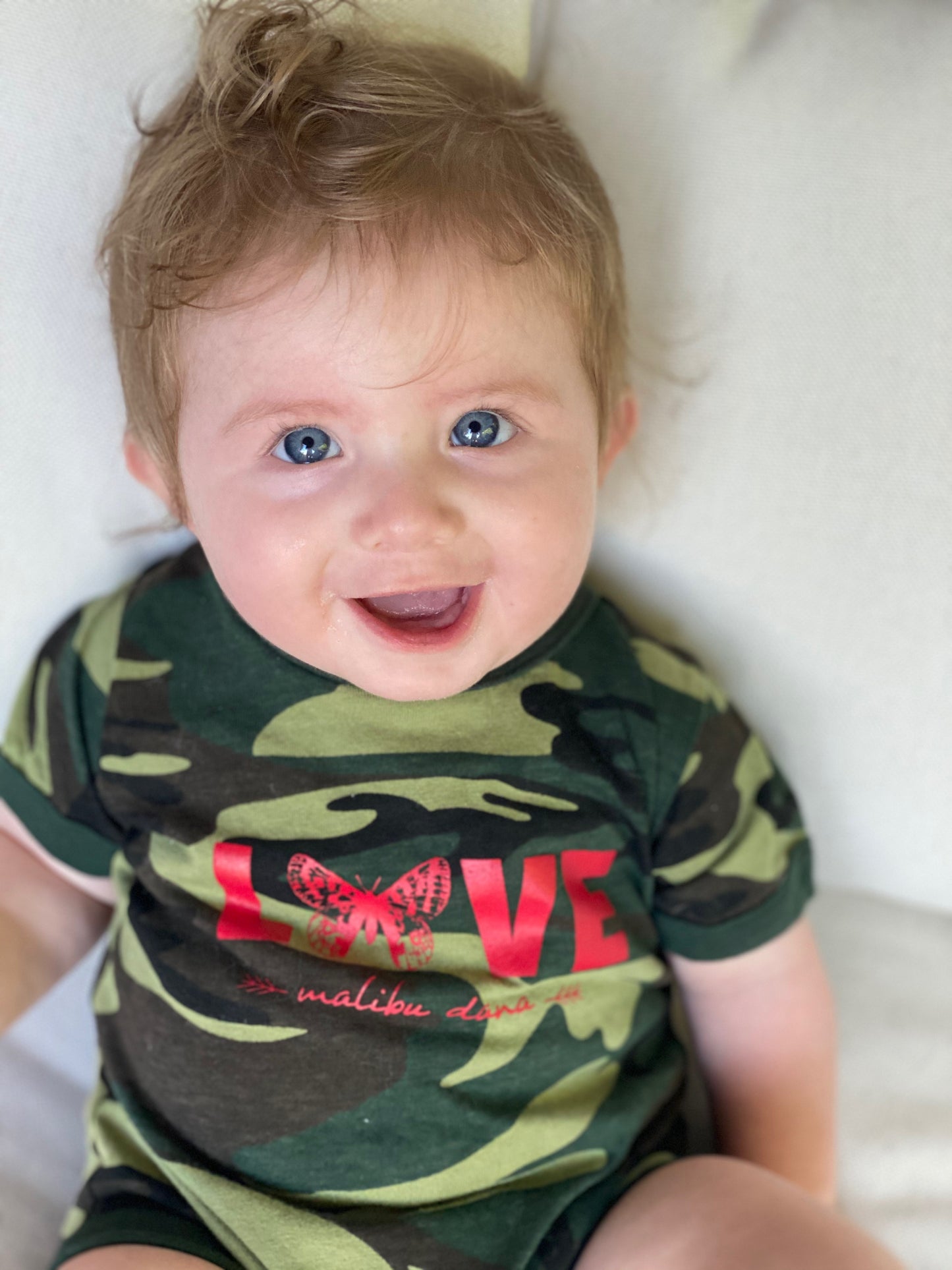 Camo Butterfly Love Onsie