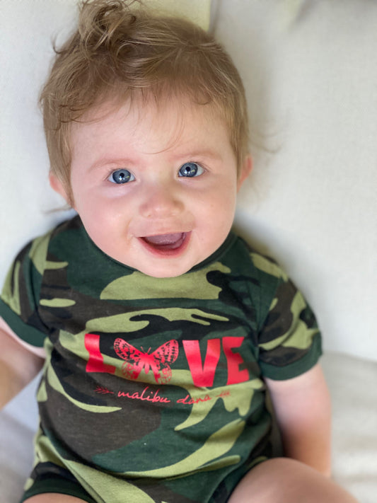 Camo Butterfly Love Onsie
