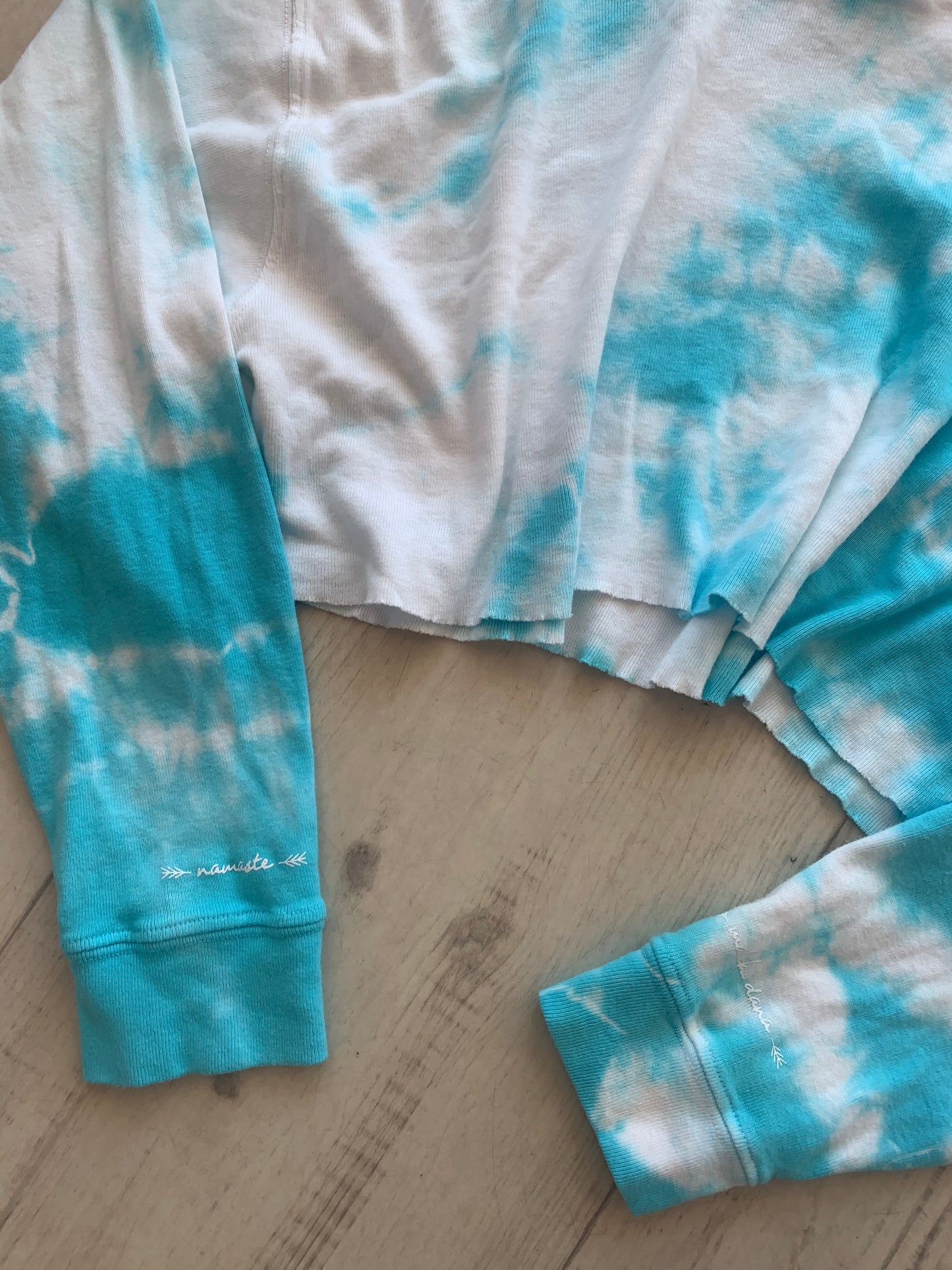 Malibu Dana Tie Dye Hoodie - Blue and White