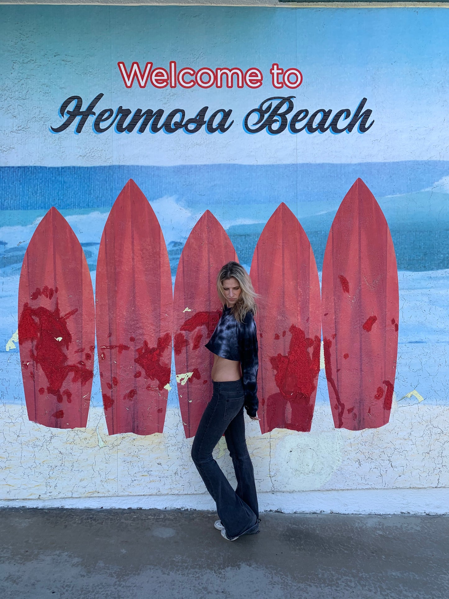 Malibu Dana Tie Dye Hoodie - Black and White