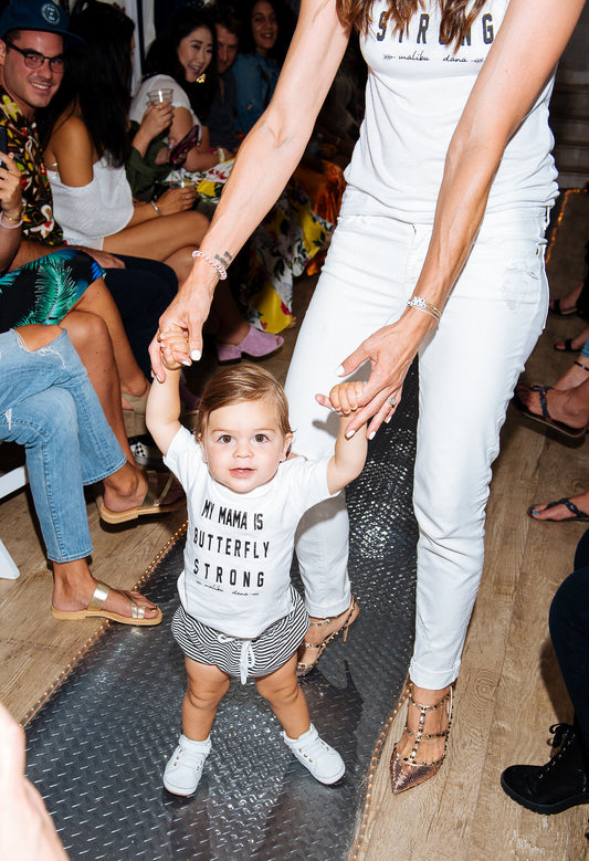 My Mama is Butterfly Strong Baby Onesie & Baby Tee