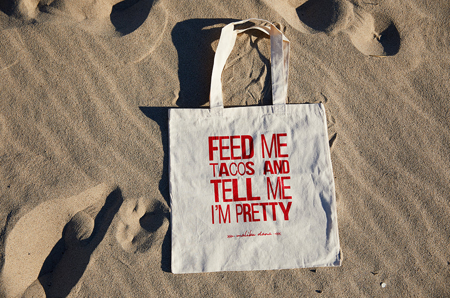 Feed Me Tacos Small Canvas Tote