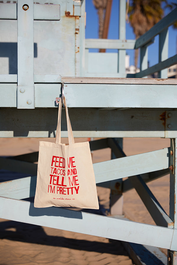 Feed Me Tacos Small Canvas Tote