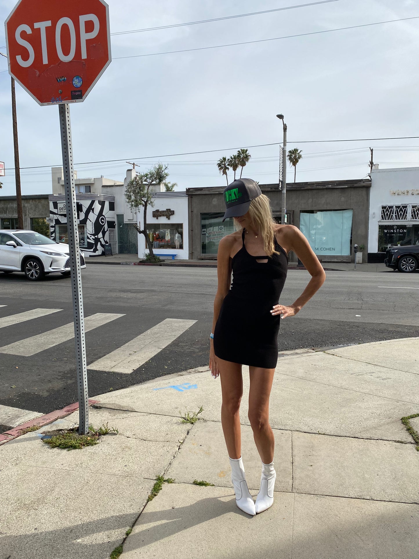 Get Lucky! White Trucker Hat
