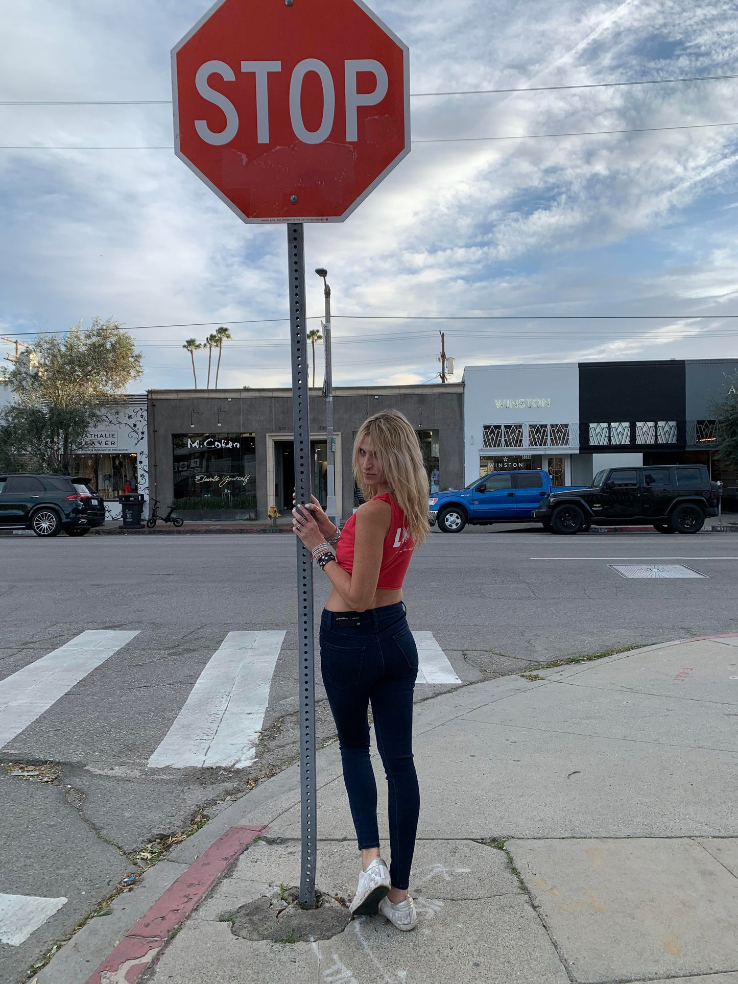 LNG x MD Love Reversible Tie Tank - Red