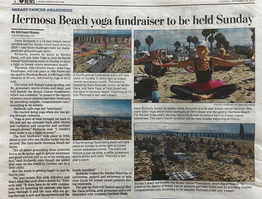 The Daily Breeze - Hermosa Beach Yoga Fundraiser To Be Held Sunday