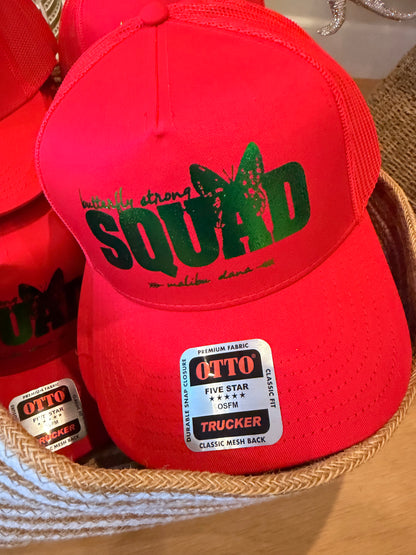 NEW Butterfly Strong Squad Holiday Trucker Hat