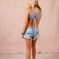 LNG x MD Bourbon Bacon Yoga Reversible Tank - Light Gray
