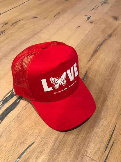 Red Butterfly Love // Trucker Hat