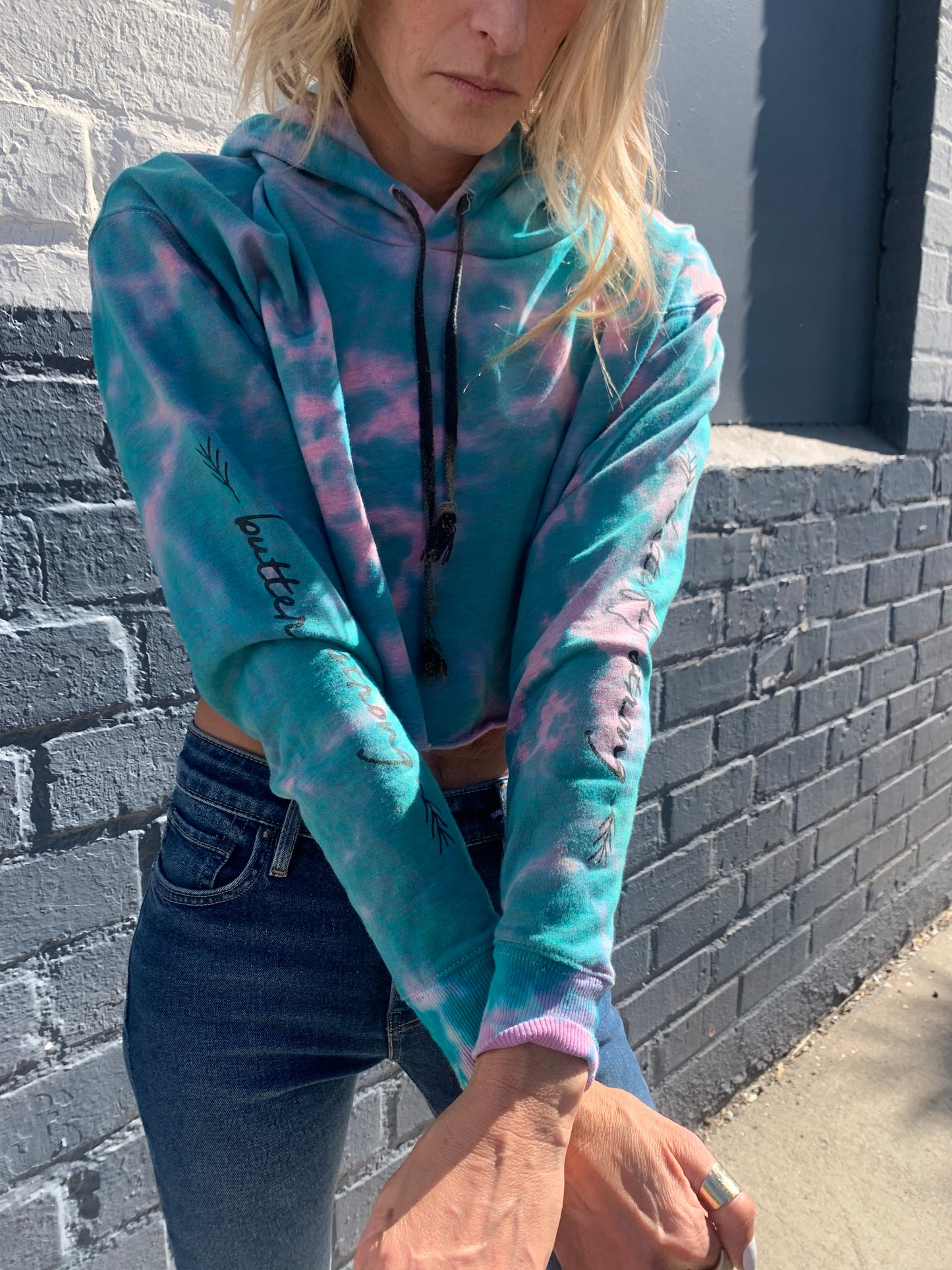 Butterfly Strong Hand Tie Dye Hoodie - My Little Pony