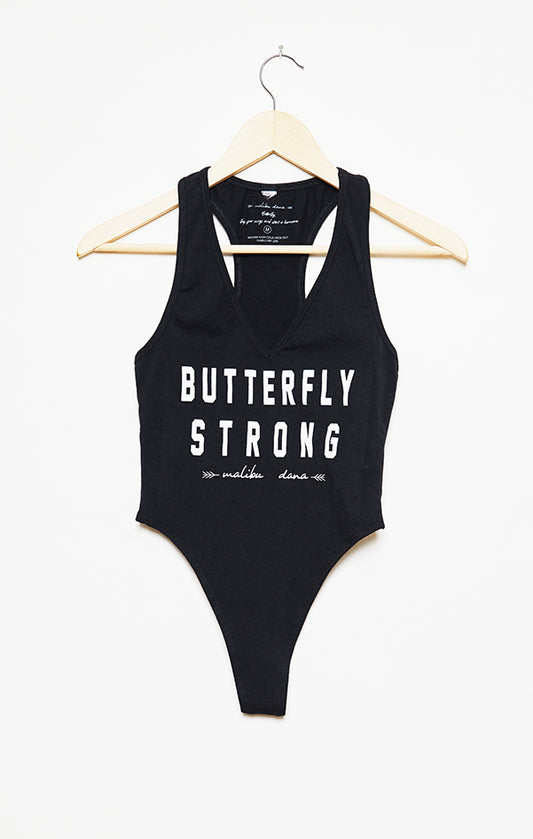 Butterfly Strong Bodysuit - Black