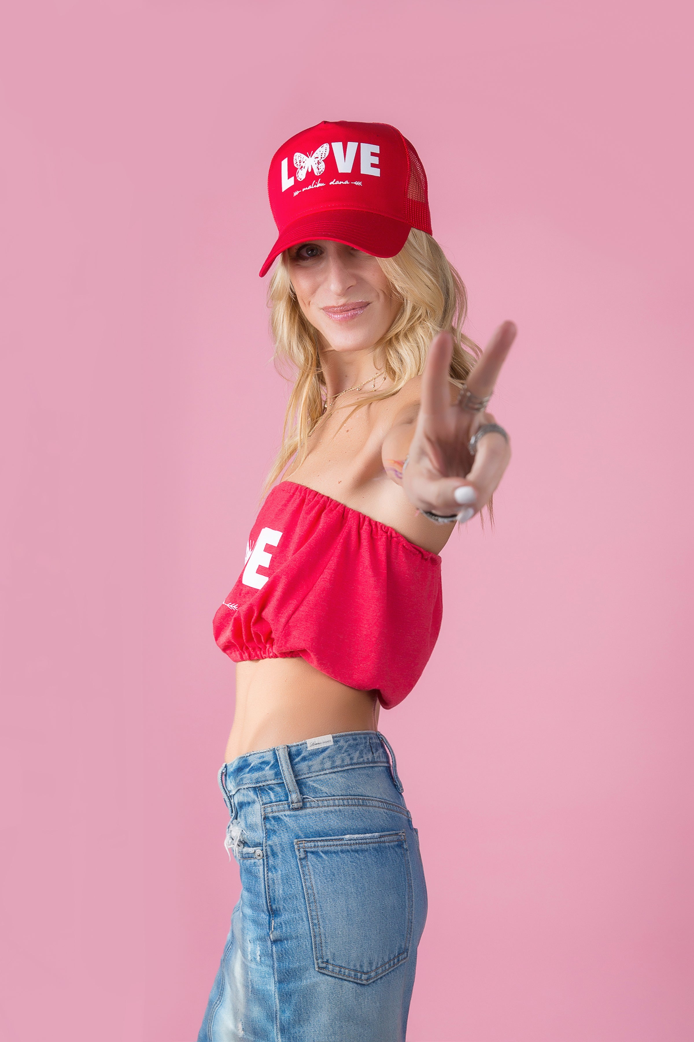 LNG x MD Butterfly Love Tube Top