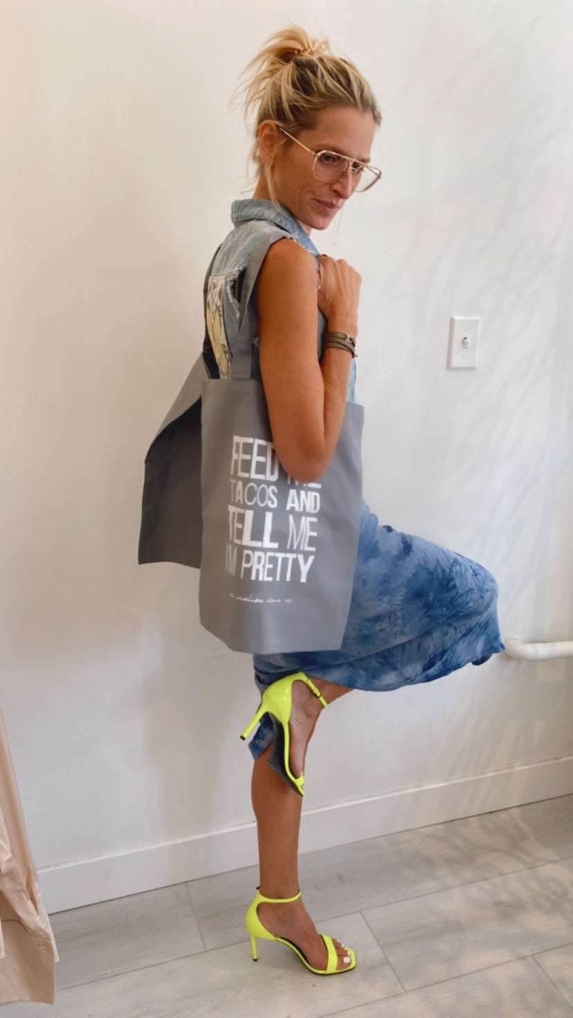 Feed Me Tacos Small Canvas Tote